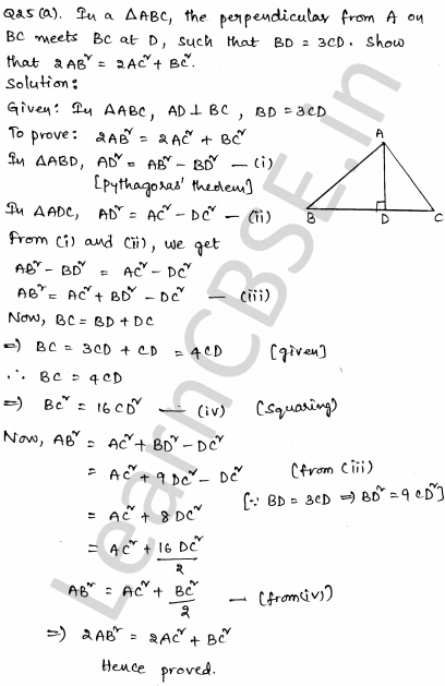 Solved CBSE Sample Papers for Class 10 Maths Set 2 20