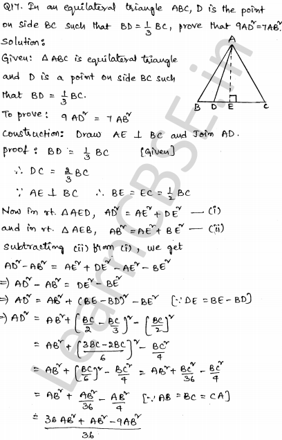 Solved CBSE Sample Papers for Class 10 Maths Set 3 1.11