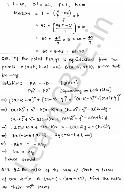Solved CBSE Sample Papers for Class 10 Maths Set 4 1.13