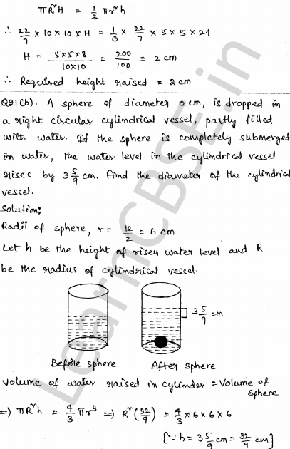Solved CBSE Sample Papers for Class 10 Maths Set 4 1.16