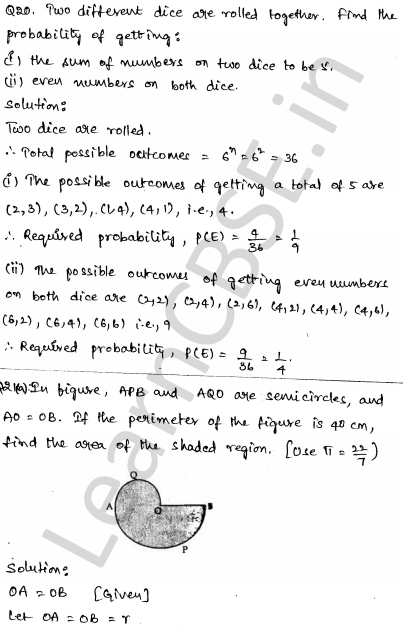 Solved CBSE Sample Papers for Class 10 Maths Set 5 1.14