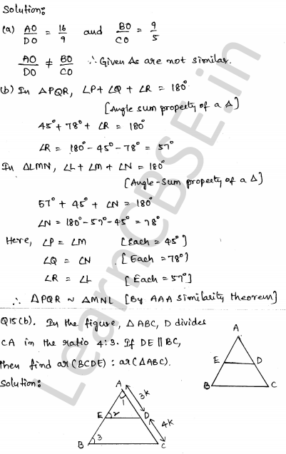 Solved CBSE Sample Papers for Class 10 Maths Set 6 1.11
