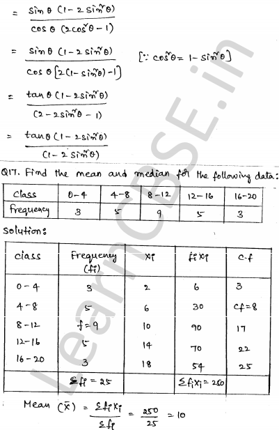 Solved CBSE Sample Papers for Class 10 Maths Set 6 1.13