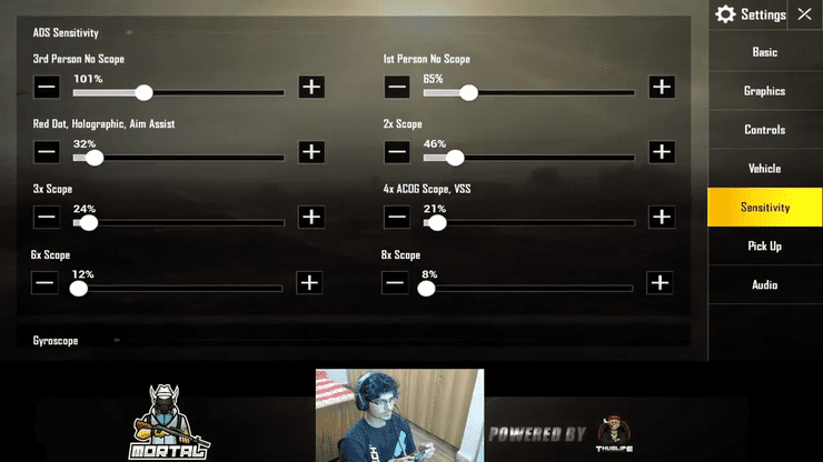 SouL MortaL's Settings for the best PUBG Experience