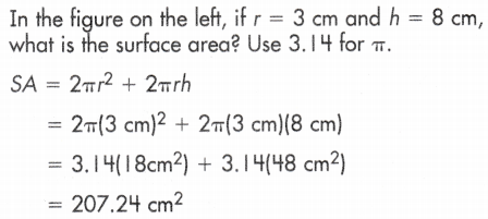 Total Surface Area of Cylinder 2