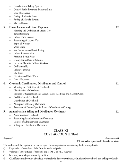  Accountancy and Taxation Syllabus 