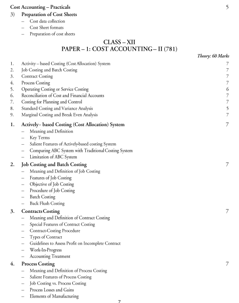  Accountancy and Taxation Syllabus 