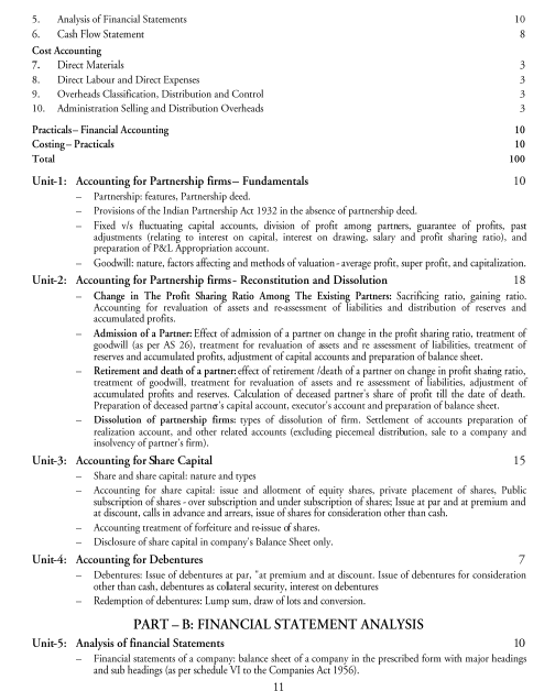  Accountancy and Taxation Syllabus 