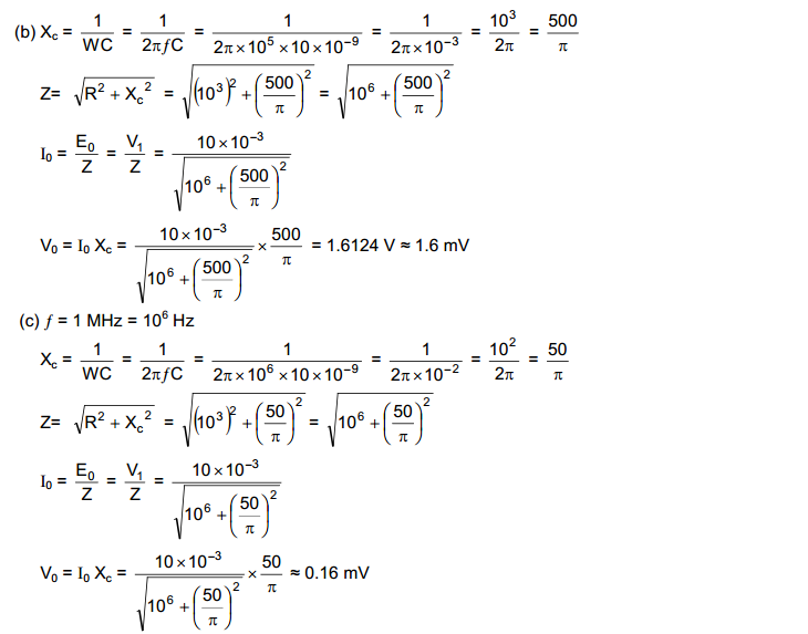 Alternating Current HC Verma Concepts of Physics Solutions