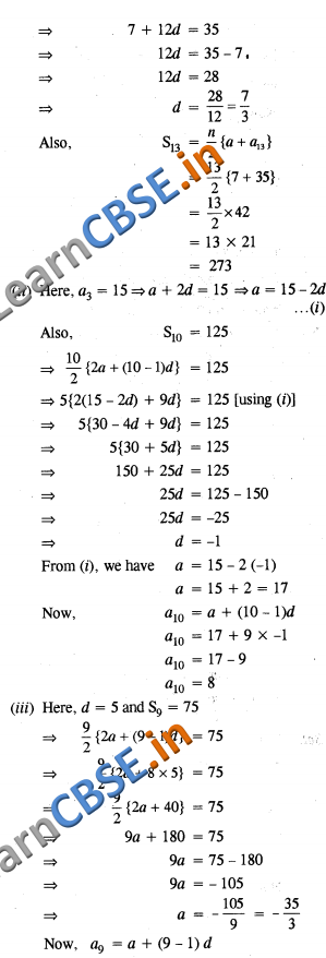 CBSE Class 10 Maths Arithmetic Progressions 02