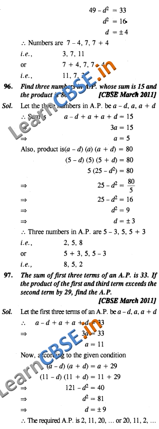 NCERT Solutions for Class 10 Maths Chapter 05
