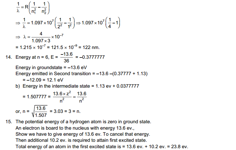 Bohr's Theory and Physics of Atom hc verma solutions ebook