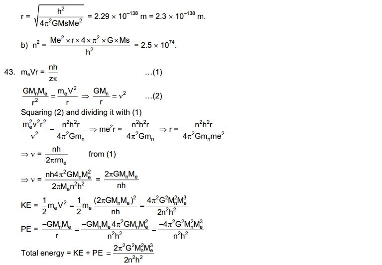 Bohr's Theory and Physics of Atom HC Verrma Objective Solutions