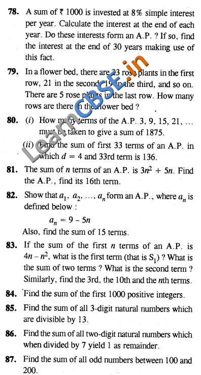  NCERT Solutions for Class 10 Maths CCE Summative Assessment SAQ 3 Marks  