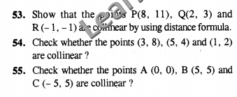 CBSE Class 10 Coordinate Geometry Solutions CCE Summative Assessment SAQ 3 Marks