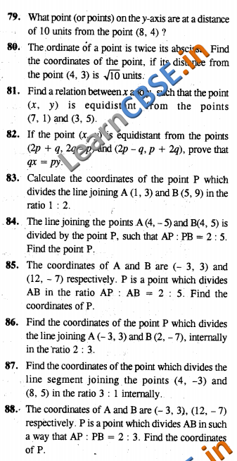 NCERT Solutions for Class 10 Maths CCE Summative Assessment SAQ 3 Marks