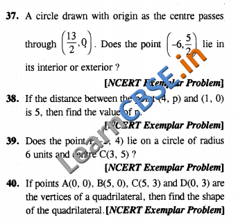  NCERT Solutions for Class 10 Maths CCE Summative Assessment VSAQ 