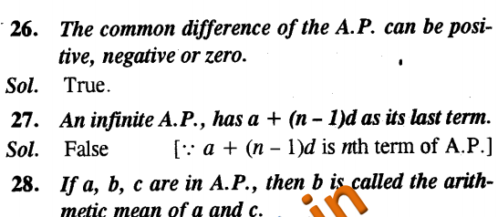 NCERT Class 10 Maths Arithmetic Progressions Objective Type