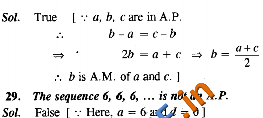 CBSE Class 10 Arithmetic Progressions Solutions Objective Type Questions And Answers