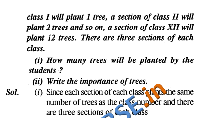 CBSE Class 10 Book Maths Value Based Questions