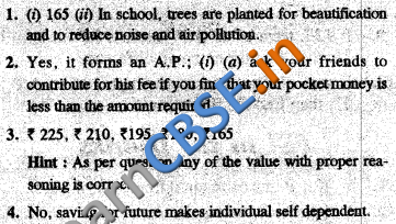 NCERT Solutions for Class 10 Maths Value Based Questions Answers