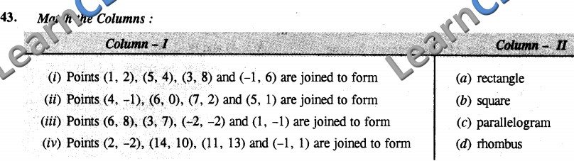 NCERT Solutions for Class 10 Maths Objective Type