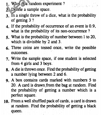 NCERT Solutions for Class 10 Maths Formative Assessment