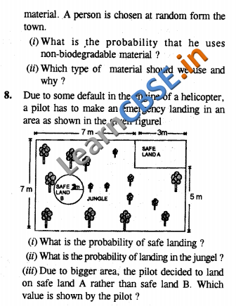 NCERT Solutions for Class 10 Maths Value base Questions