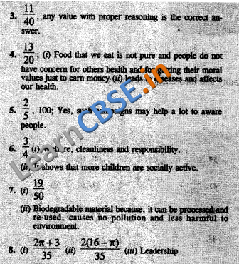 NCERT Solutions for Class 10 Maths Value base Questions Answers 01