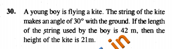  Some Applications In Trigonometry Objective Type Questions And Answers 01 