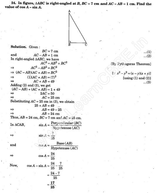 CBSE Sample Papers For Class 10 Maths SA1 Solved Papers