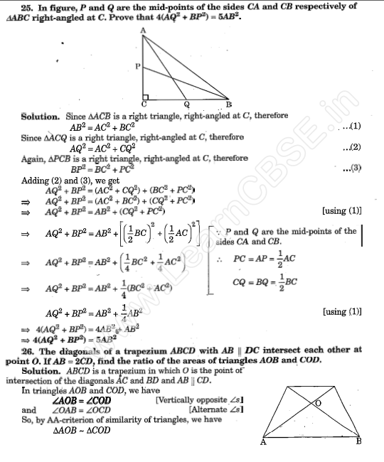 CBSE Sample Papers For Class 10 Maths SA1 Solved Papers