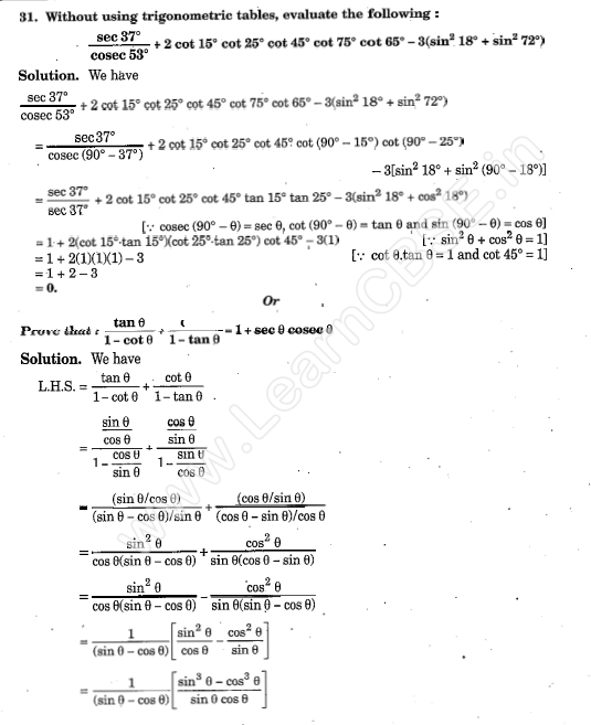 CBSE Sample Papers For Class 10 Maths SA1 Solved Papers