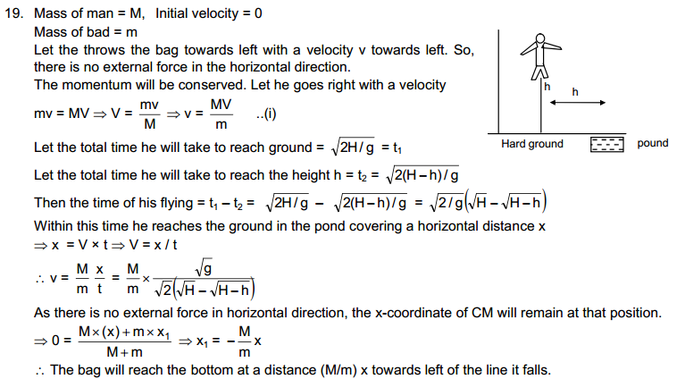  Linear Momentum, Collision HC Verma Concepts 
