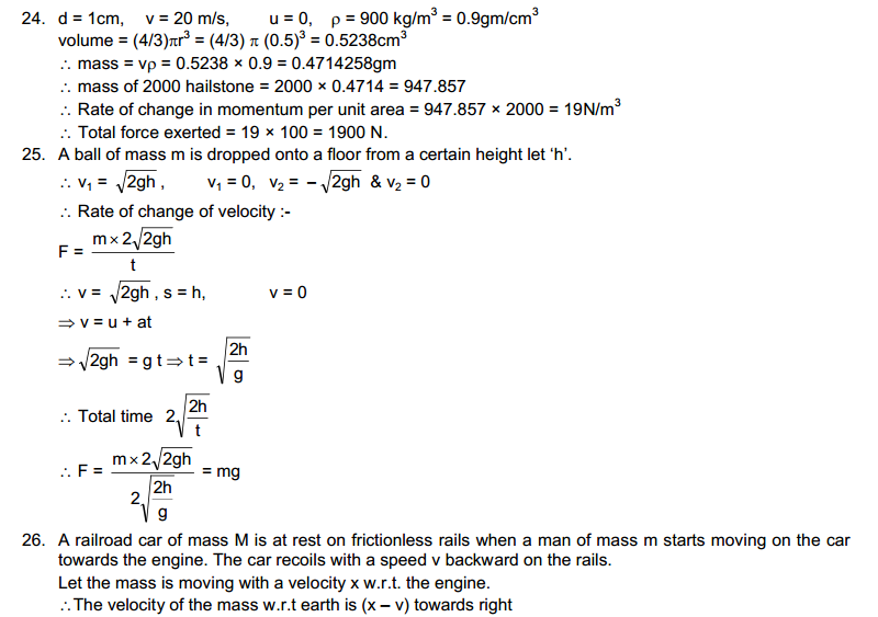  Centre of Mass, Linear Momentum, Collision HC Verma Concepts 