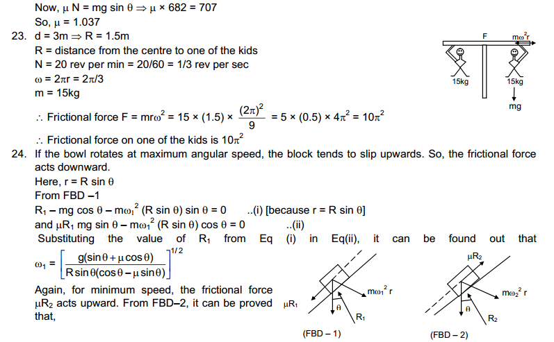 Circular Motion HC Verma Concepts of Physics Solutions 10 