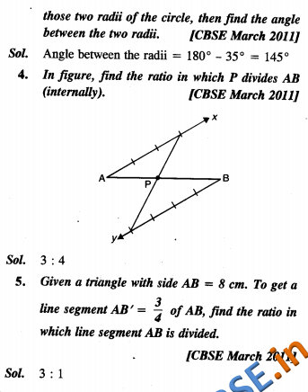 CBSE Class 10 Constructions Solutions VSAQ