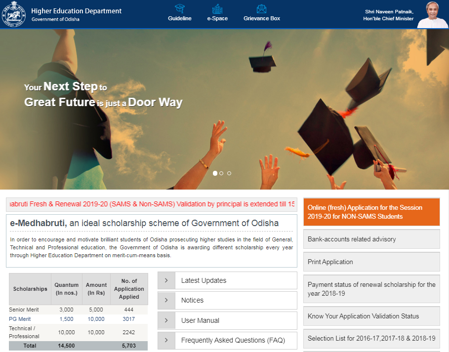 e-Medhaburti-Scholarship-Process