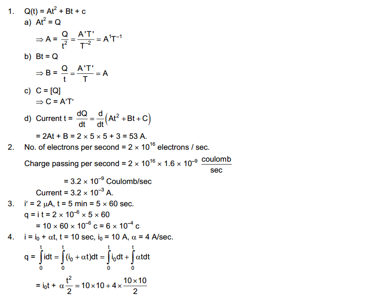 Electric Current in Conductors HC Verma Concepts of Physics Solutions