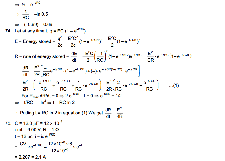 Electric Current in Conductors HC Verma Concepts of Physics Solutions