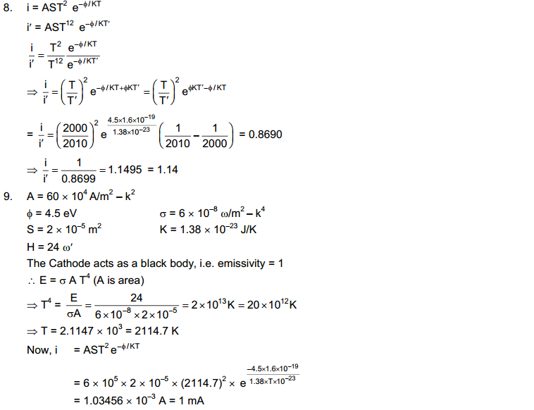 Electric Current Through Gases HC Verma Concepts of Physics Solutions