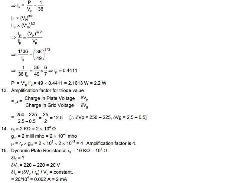 Electric Current Through Gases HC Verma Concepts of Physics Solutions