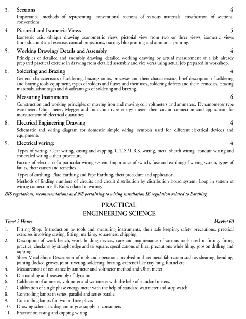  Electrical Technology Syllabus 