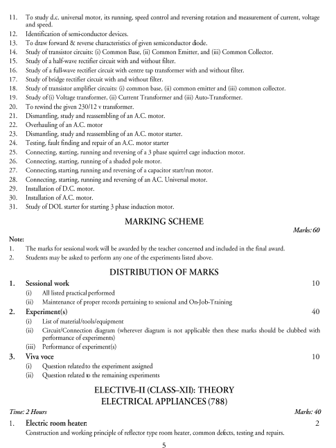  Electrical Technology Syllabus 