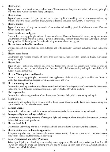  Electrical Technology Syllabus 