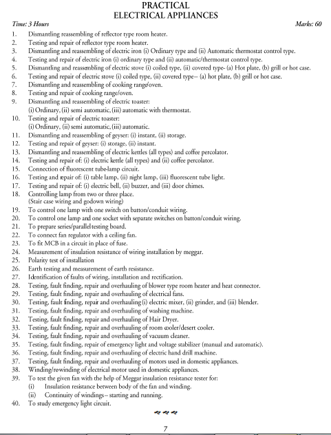  Electrical Technology Syllabus 