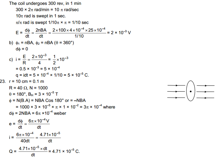 Electromagnetic Induction hc verma part 2 solutions