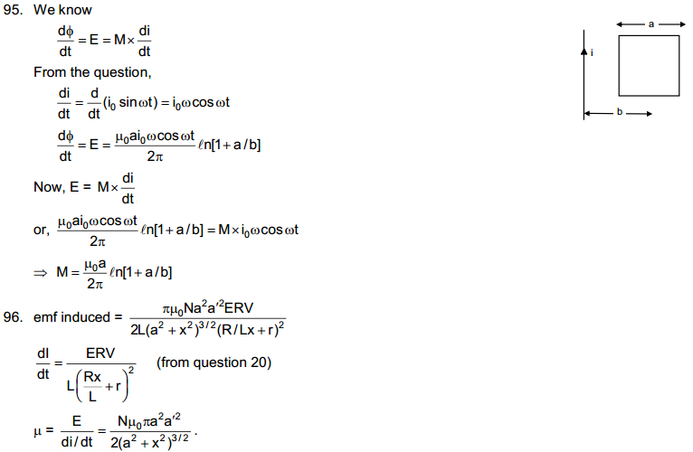 Electromagnetic Induction HC Verrma Objective Solutions