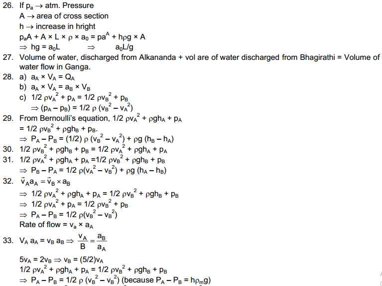 Fluid Mechanics HC Verma Concepts of Physics Solutions Chapter 13