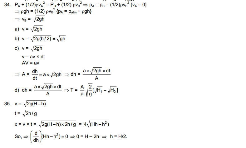 Fluid Mechanics HC Verma Concepts of Physics Solutions Chapter 13